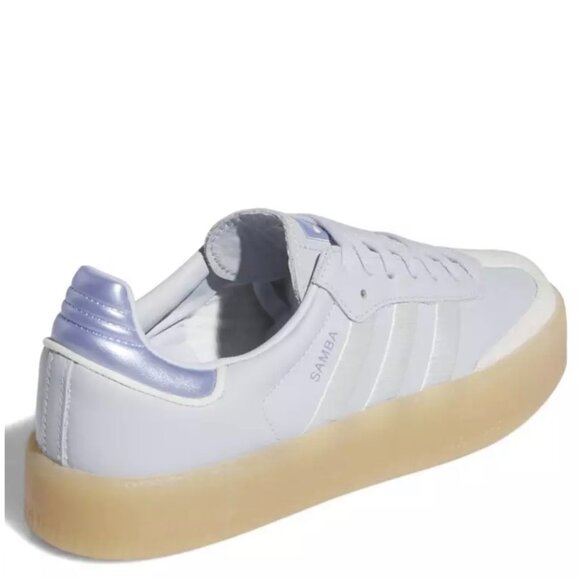 Adidas Sambae Halo Blue White Metallic Leather Sneaker Shoe Size 7 NEW WITH TAG - Picture 3 of 6